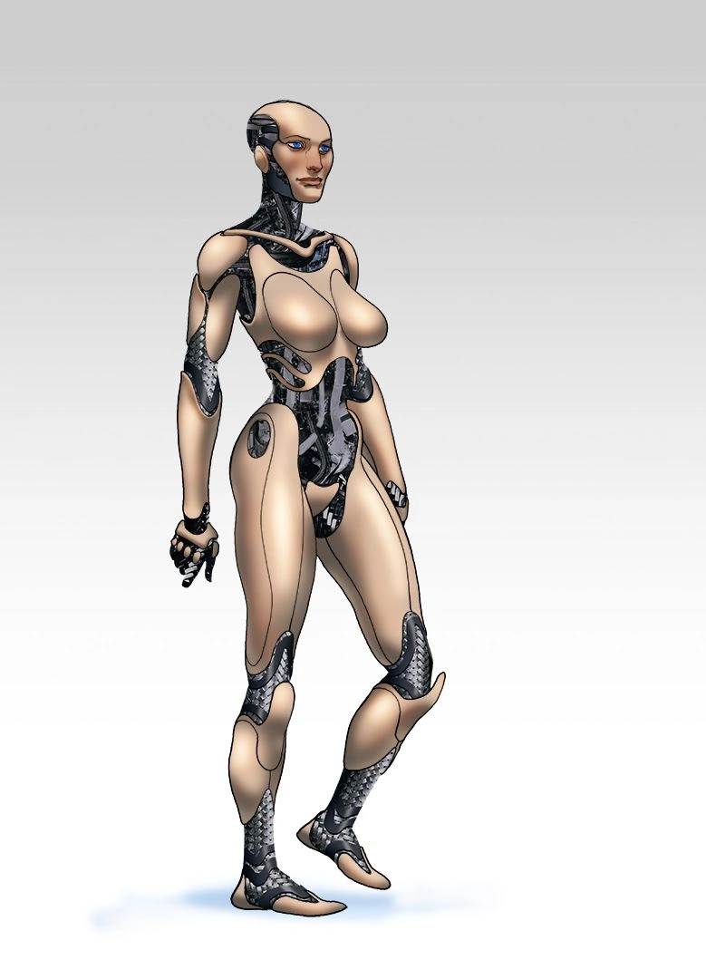 [Mass Effect] Концептуальный рисунок: Человекоподобная EDI с пластиковой кожей.