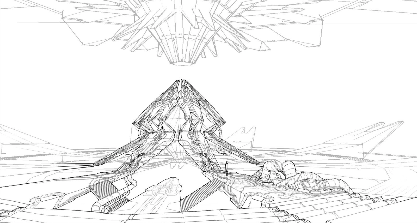 [Mass Effect] Концептуальный рисунок: Набросок Горна.