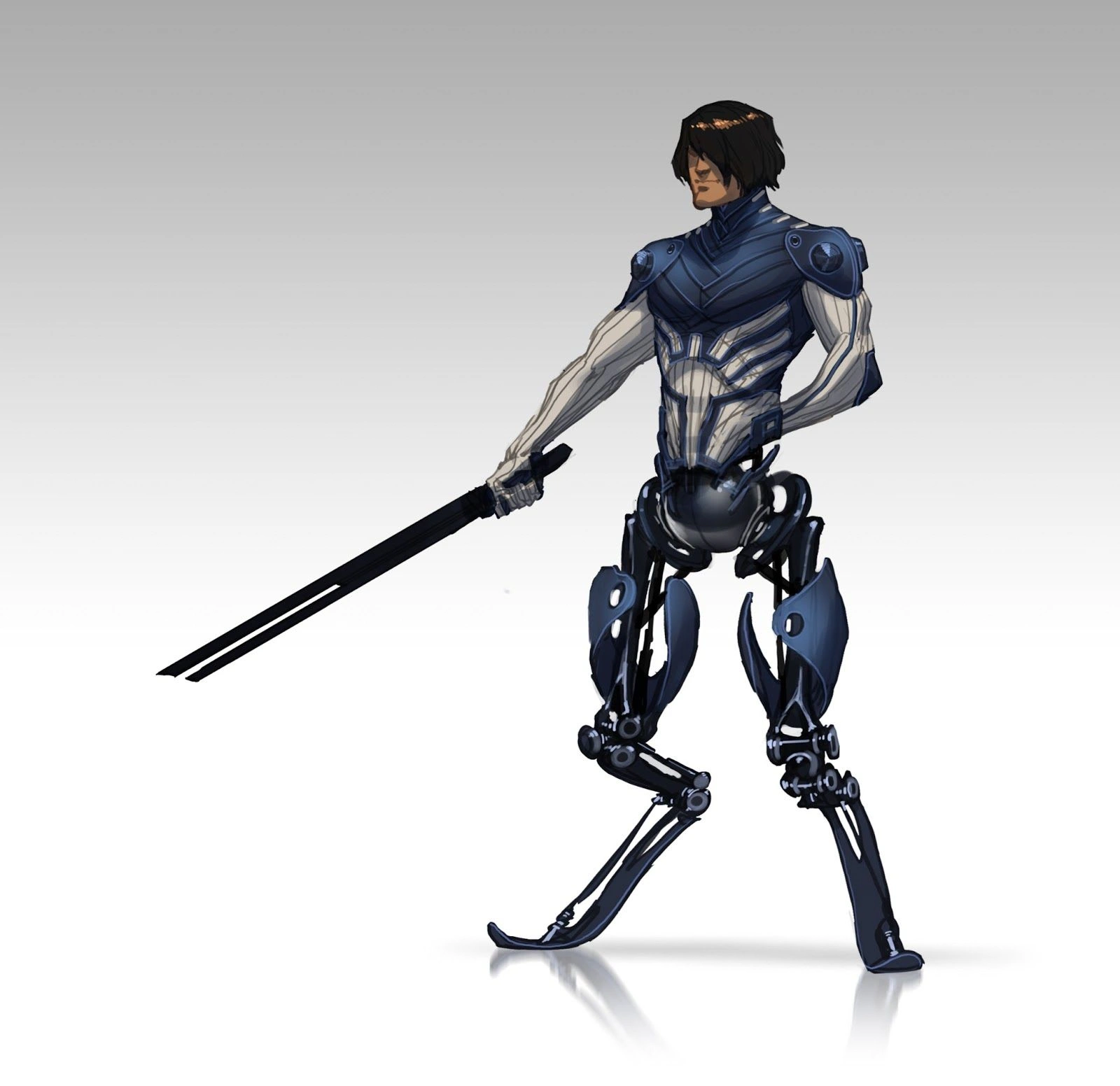 [Mass Effect] Концептуальный рисунок: Максимально роботизированный Кай Ленг.