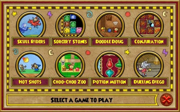 [Wizard 101] На скриншоте: Выбор мини-игры.