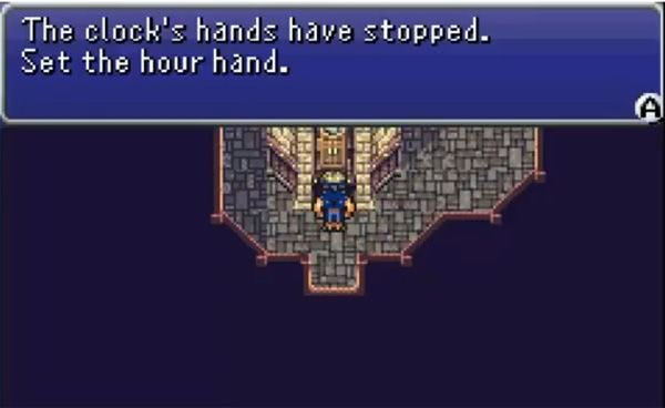 [Final Fantasy VI] На скриншоте: Головоломка с часами.