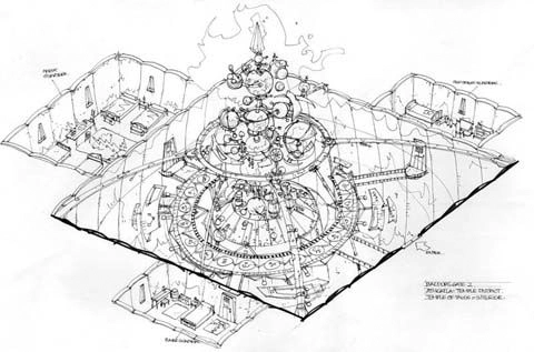 [Baldur’s Gate 2] Концептуальный рисунок храма
