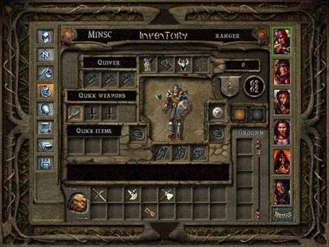 [Baldur’s Gate 2] На скриншоте: Экран инвентаря
