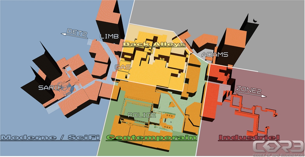 [Deus Ex: Human Revolution] Схема города.