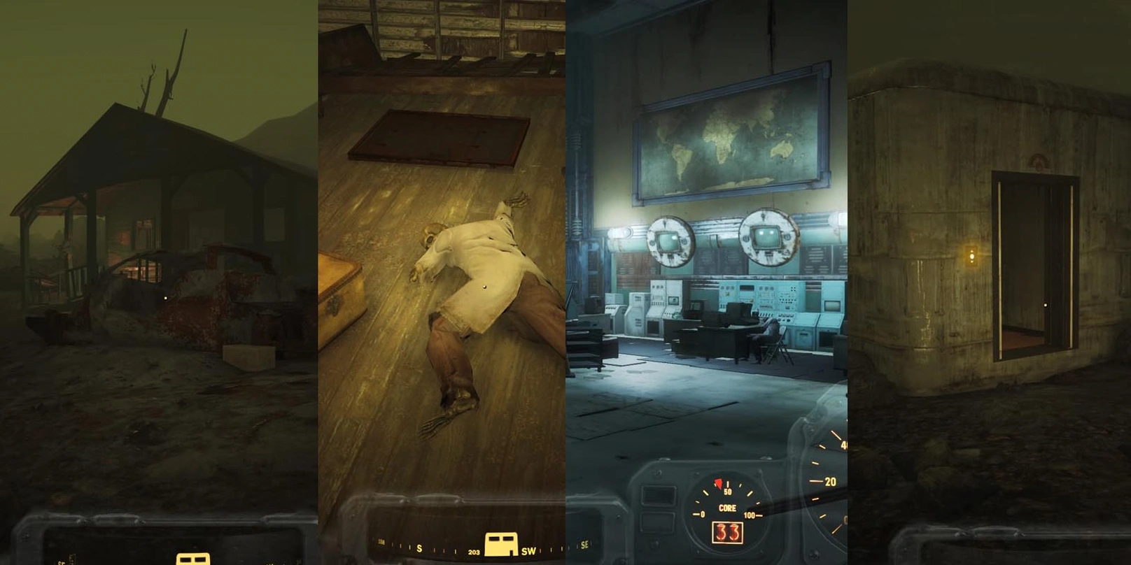 [Fallout 4] Командный пункт в подвале хижины.