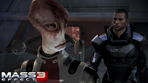 Скриншот Mass Effect 3: Шепард и Мордин.