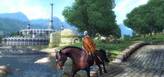 [The Elder Scrolls IV: Oblivion] Верхом на лошади.
