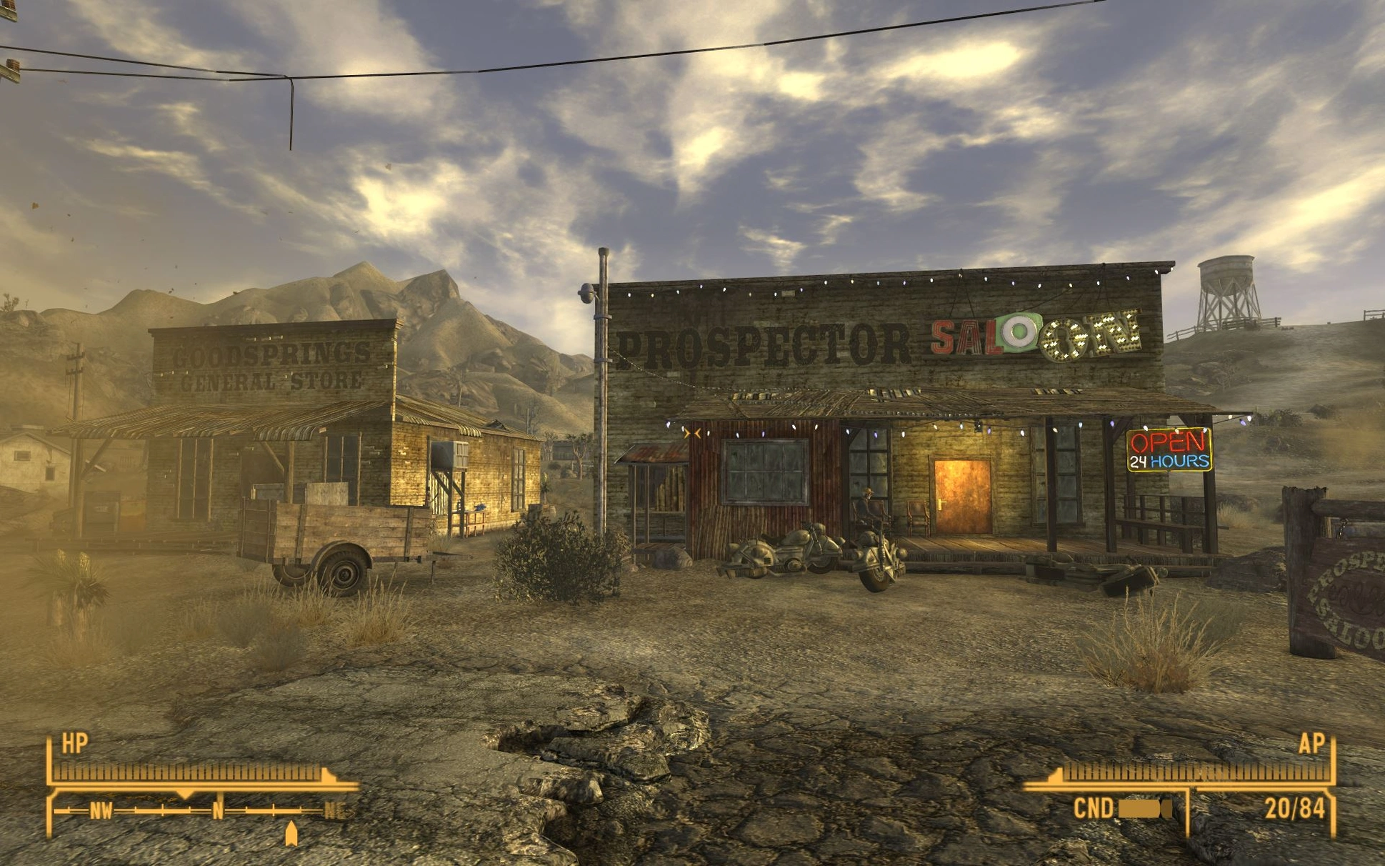 Скриншот Fallout: New Vegas — Магазин и салун Гудспрингс.