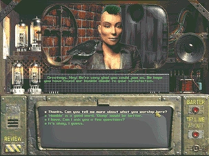 Разветвлённые диалоги Fallout.