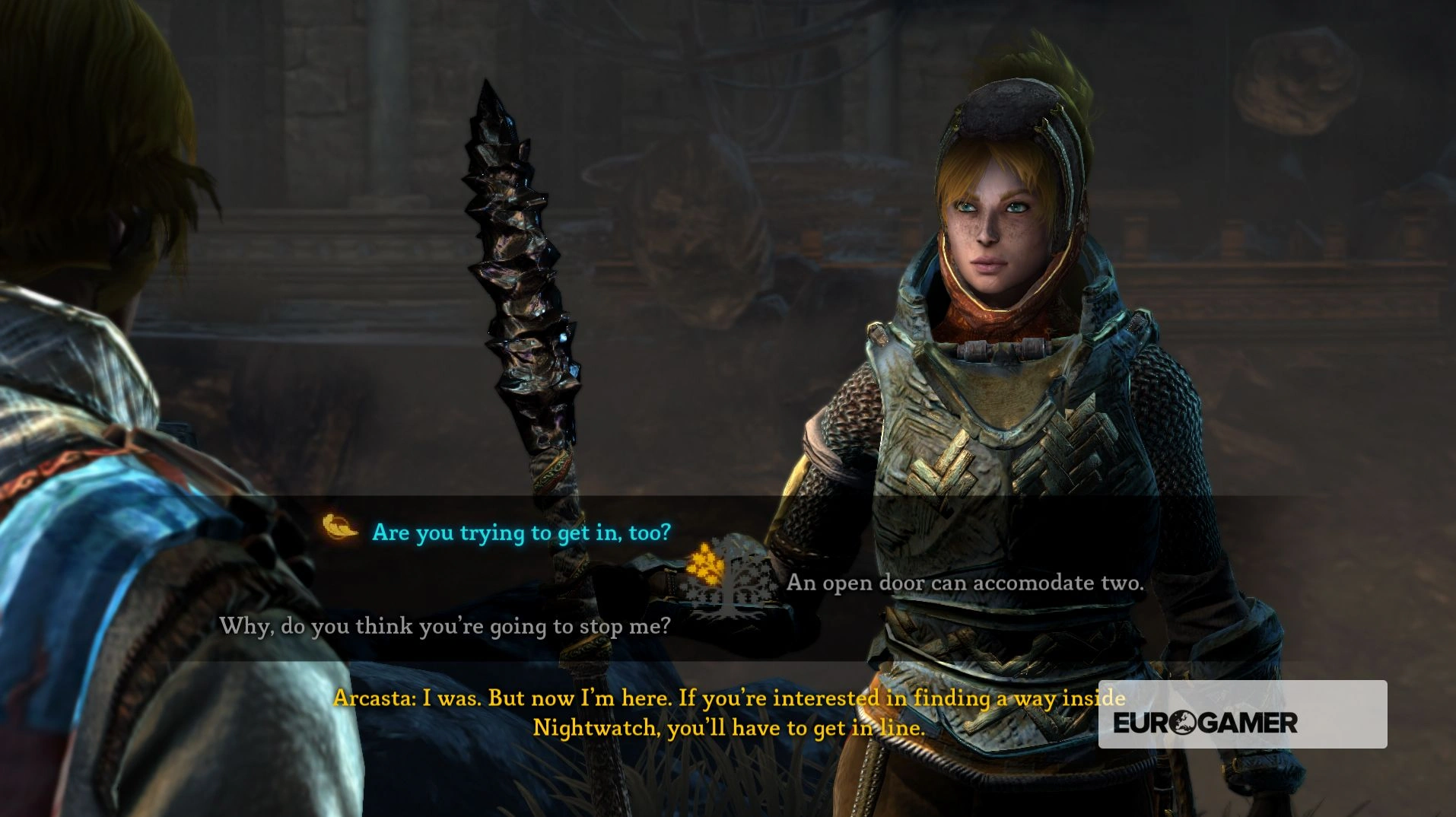 [Stormlands] На скриншоте: Диалоговая система Dungeon Siege 3.