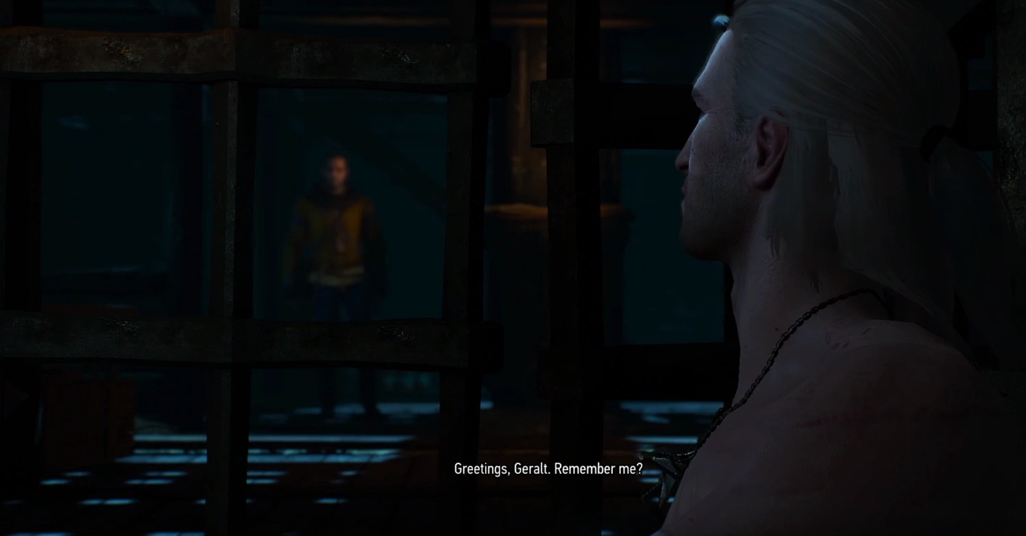 [The Witcher 3] На скриншоте: Гюнтер о’Дим в трюме корабля.