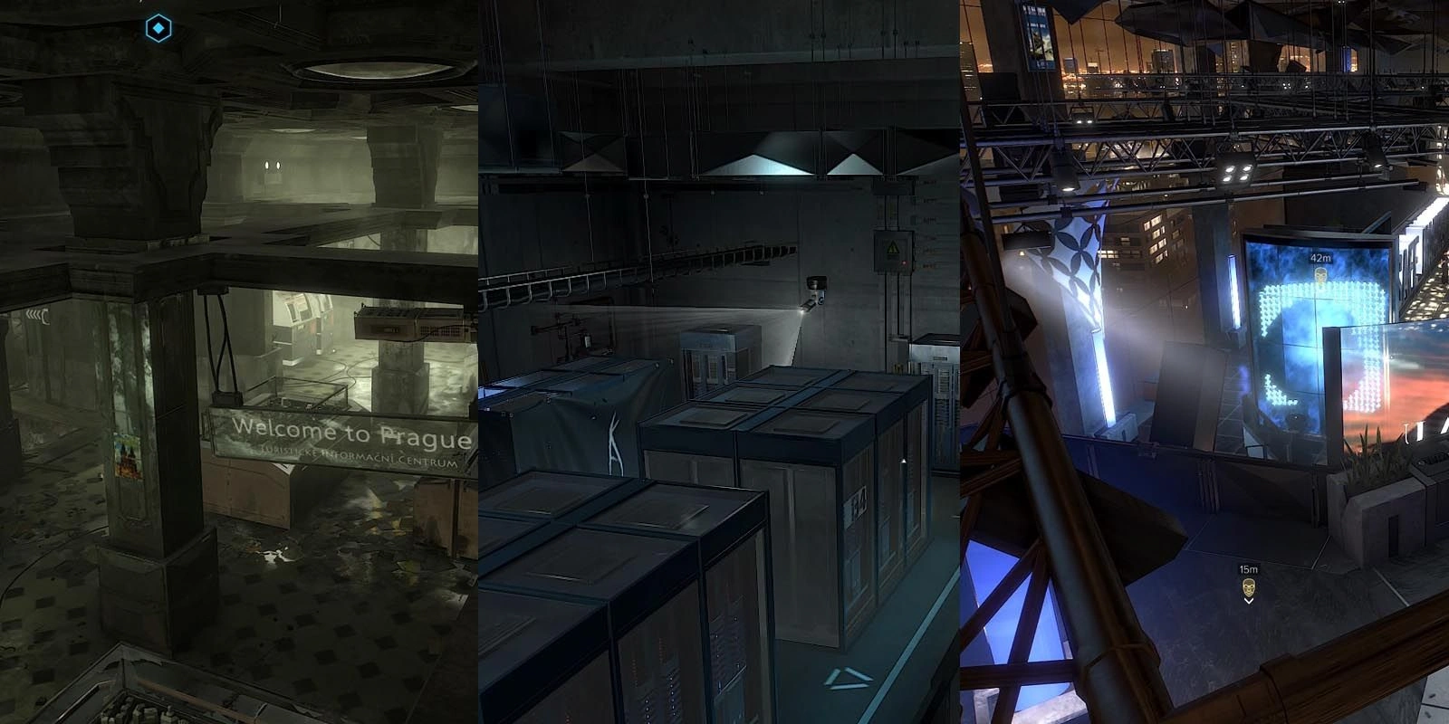 [Deus Ex: Mankind Divided] Использование пространства под потолком.