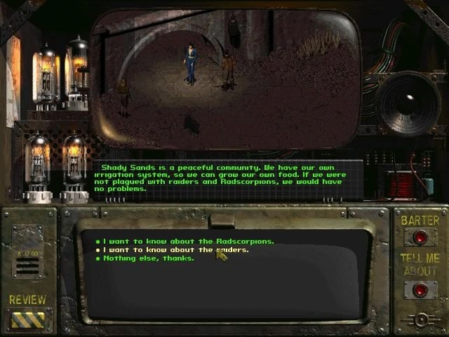 Диалог в Fallout.
