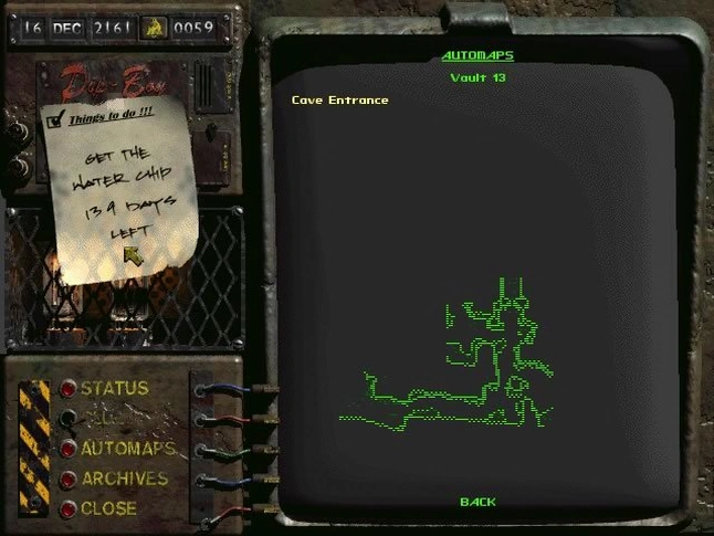 Скриншот Fallout: Счётчик времени в Пип-Бое.