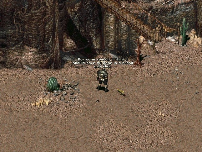 Скриншот Fallout 2: Ломаем четвёртую стену.