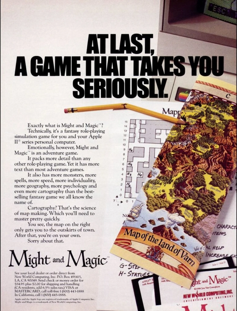 Реклама Might & Magic.