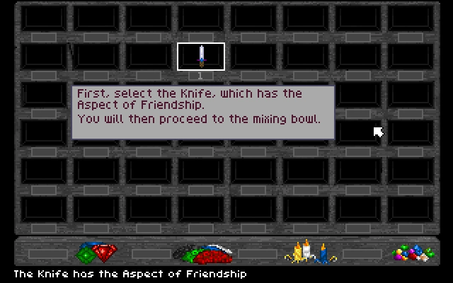 [Spellcraft: Aspects of Valor] На скриншоте: Нож символизирует дружбу