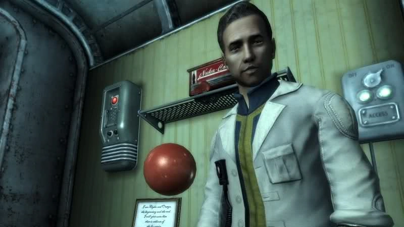 [Fallout 3] На скриншоте: Папочка в лабораторном халате