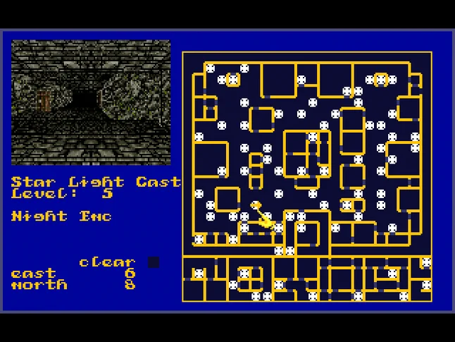 Скриншот Bard's Tale Construction Set (1991): редактор карт.
