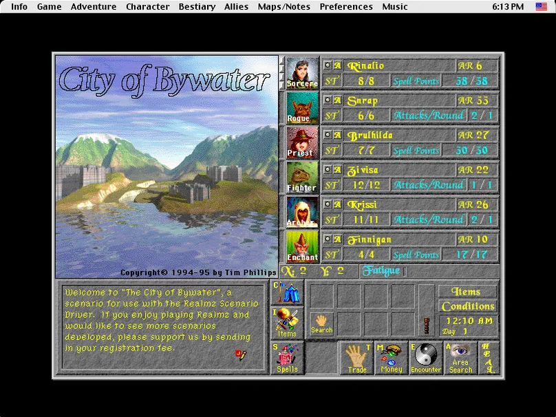 Скриншот Realmz (1994).