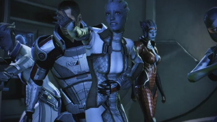 [Mass Effect 3] На скриншоте: Самара и азари.