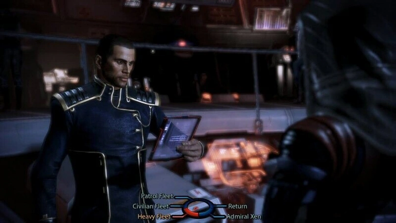 [Mass Effect 3] На скриншоте: Роскошное диалоговое колесо.
