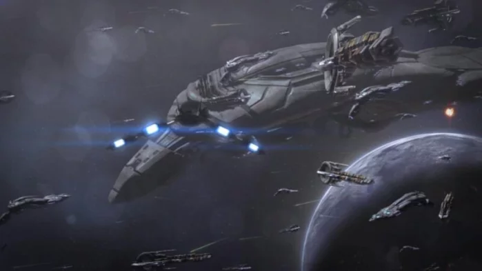 [Mass Effect 3] На скриншоте: Геты в космосе.