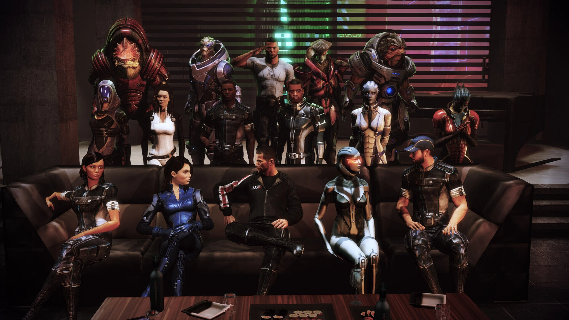 [Mass Effect 3] На скриншоте: Прощальная вечеринка в DLC «Цитадель».