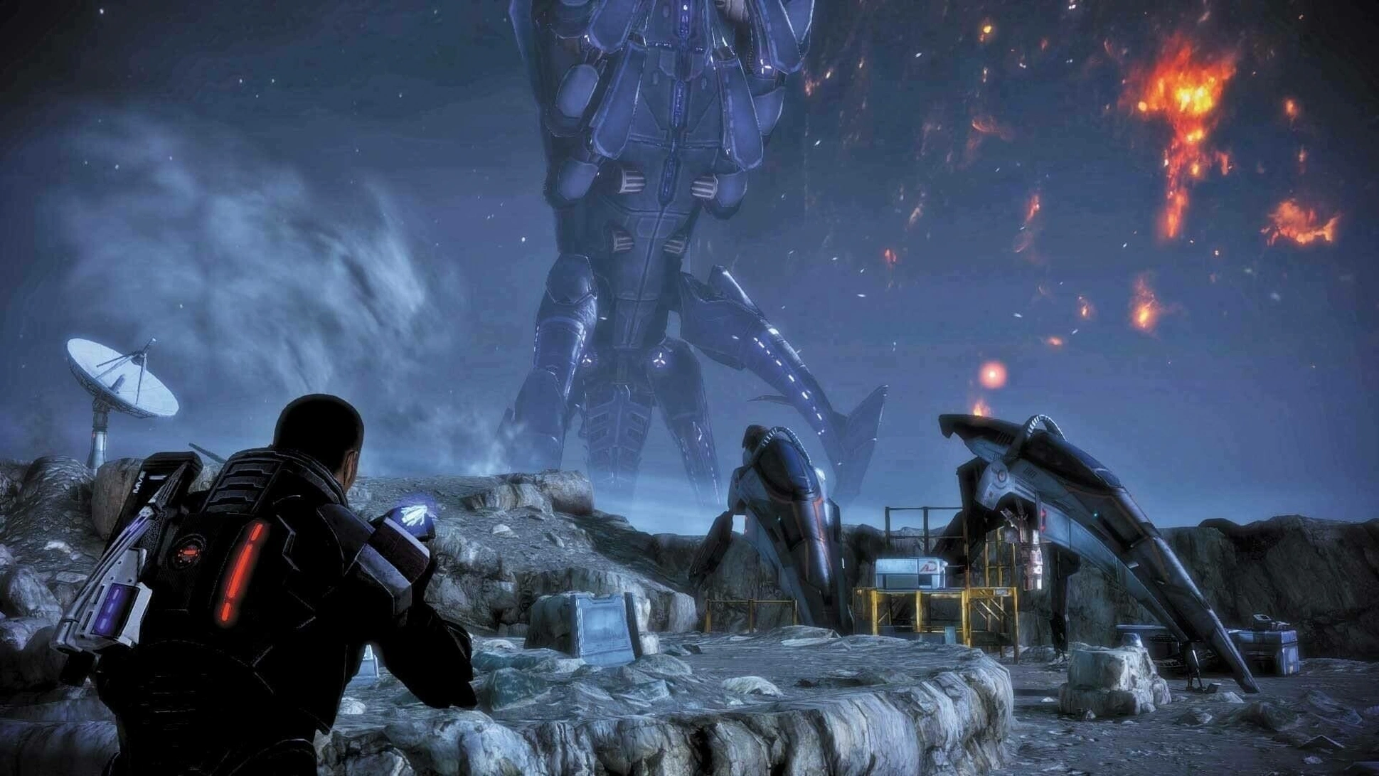 Скриншот Mass Effect 3: На луне Палавена.