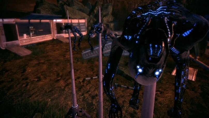 [Mass Effect] На скриншоте: Первая встреча с хасками.