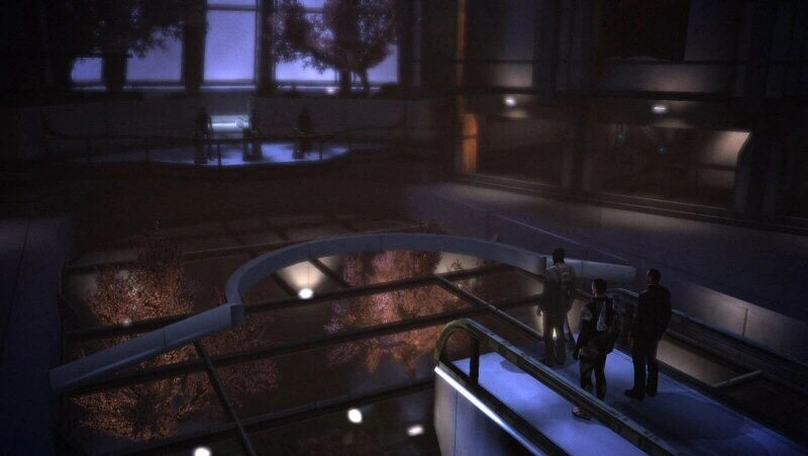 [Mass Effect] На скриншоте: Встреча Шепарда с Советом.