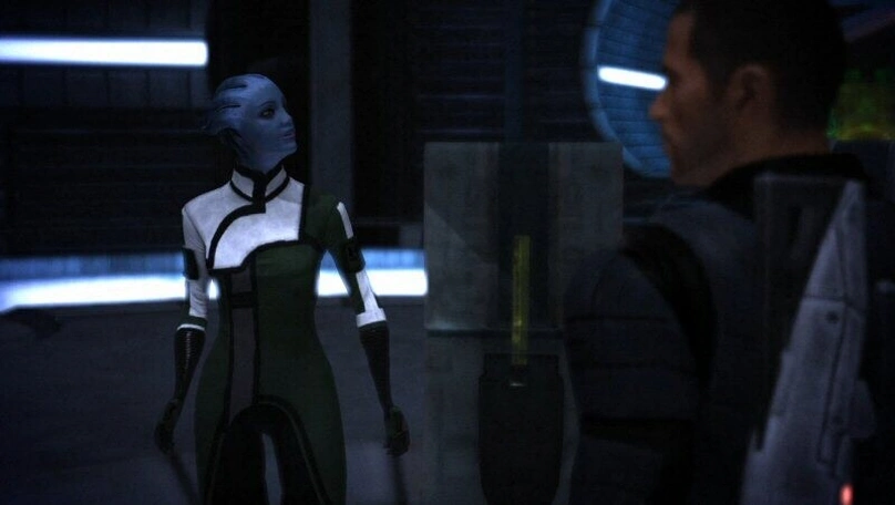 [Mass Effect] На скриншоте: Встреча с Лиарой на Теруме.