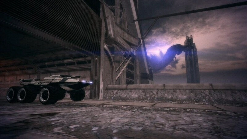[Mass Effect] На скриншоте: Мако на Феросе.