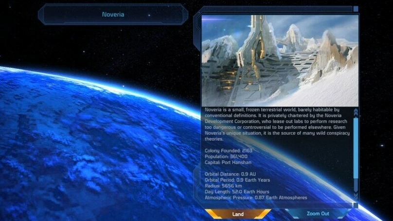 [Mass Effect] На скриншоте: Описание Новерии.