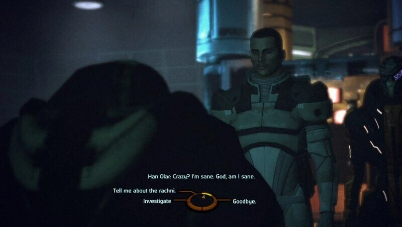 [Mass Effect] На скриншоте: Диалог с волусом.