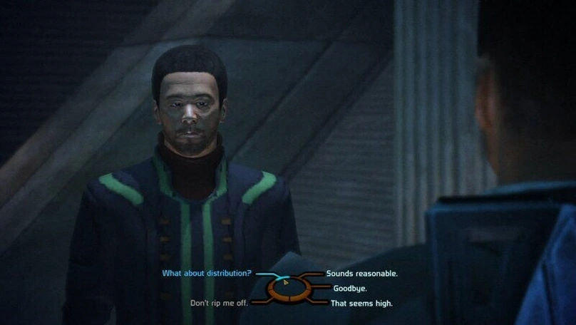 [Mass Effect] На скриншоте: Диалог на Новерии.