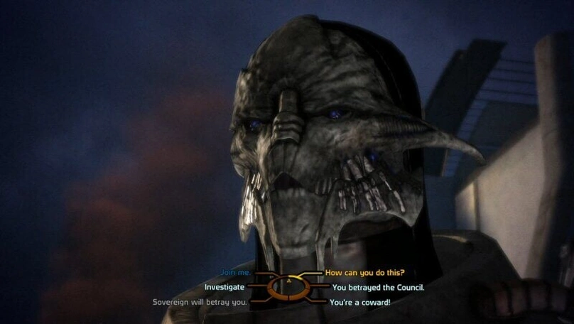 [Mass Effect] На скриншоте: Диалог с Сареном на Вермайре.