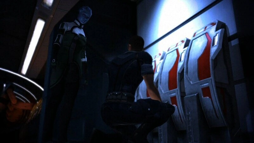 [Mass Effect] На скриншоте: Лиара и Шепард перед финалом.