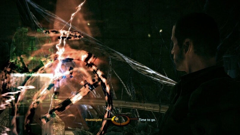 [Mass Effect] На скриншоте: Повреждённый ВИ Страж.