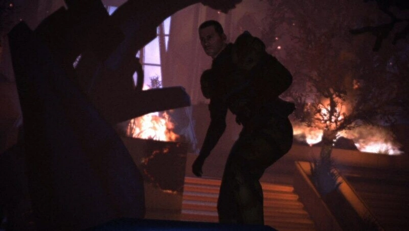 [Mass Effect] На скриншоте: Шепард после уничтожения Властелина.