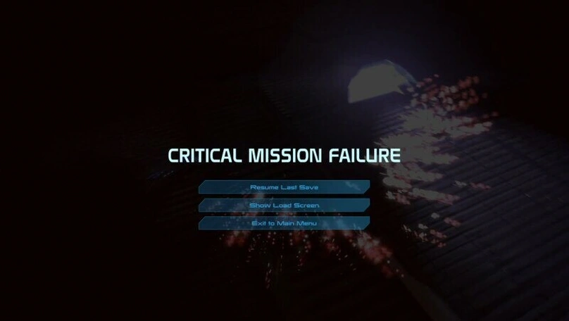 [Mass Effect] На скриншоте: Game Over.