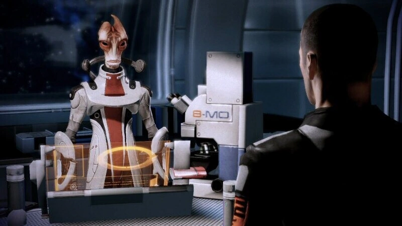 [Mass Effect 2] На скриншоте: Мордин на Нормандии.