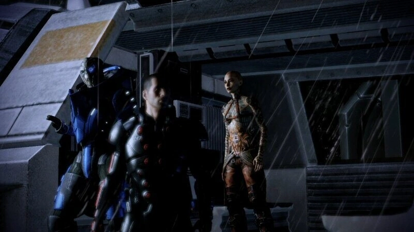 [Mass Effect 2] На скриншоте: Джек в миссии на лояльность.