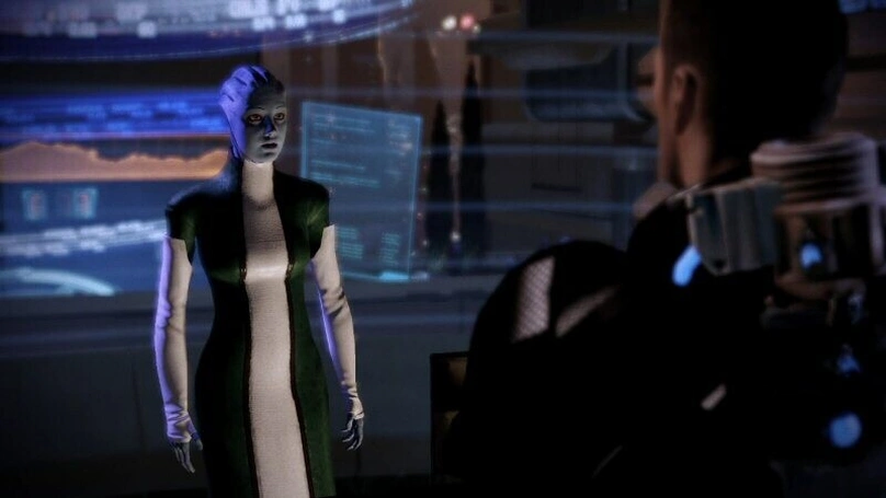 [Mass Effect 2] На скриншоте: Встреча с Лиарой.