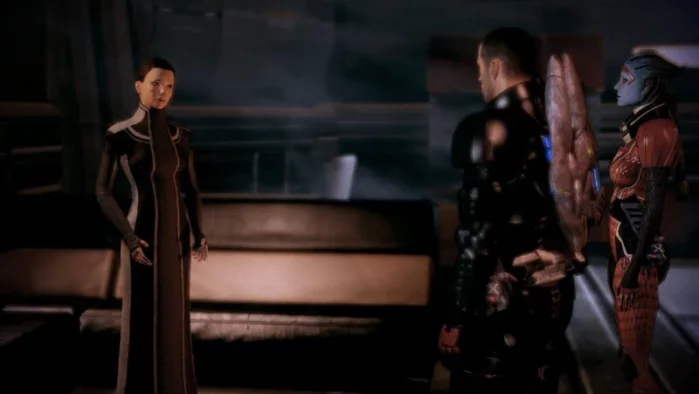 [Mass Effect 2] На скриншоте: Мать убитой девушки.