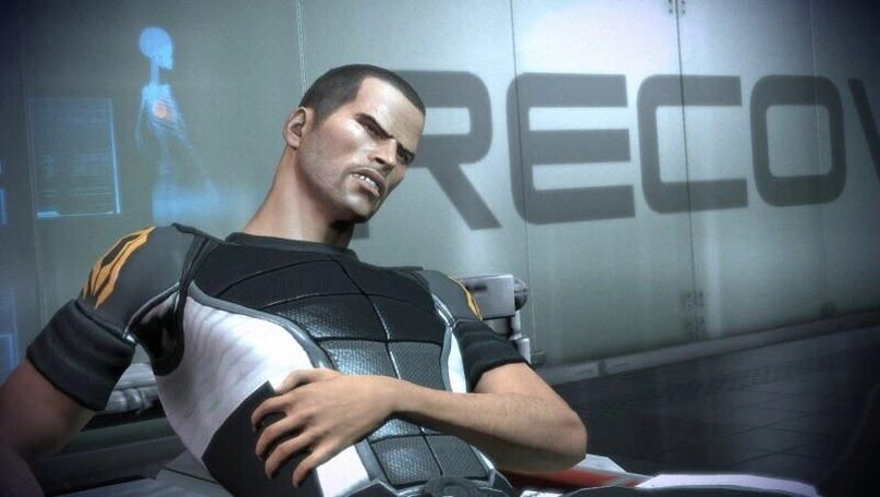 [Mass Effect 2] На скриншоте: Приболевший Шепард.