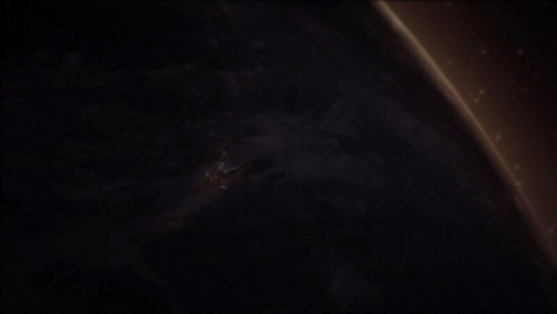 [Mass Effect 2] На скриншоте: Шепард входит в атмосферу.