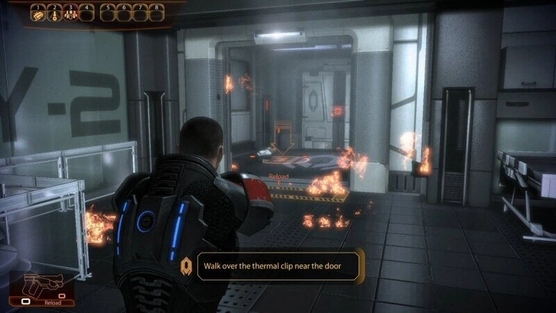 [Mass Effect 2] На скриншоте: Горящие полы.