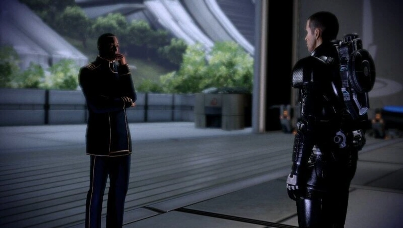 [Mass Effect 2] На скриншоте: Задумчивый Андерсон.