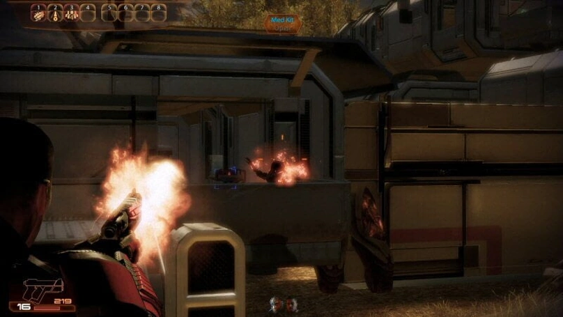 [Mass Effect 2] На скриншоте: Расстрел Коллекционера.